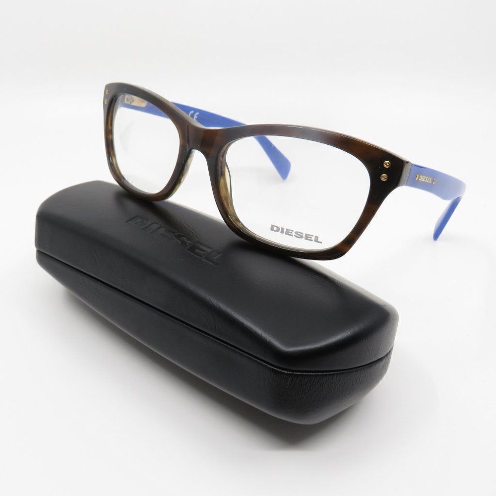 Diesel  New DL5073 53050 Dark Brown Acetate Butterfly Eyeglasses